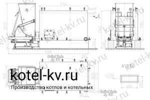 Чертеж котла КВм 1100 ТШПМ