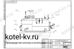 Парогенератор 200 кг газовый чертеж